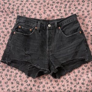 Levi's Black Denim Jean Shorts